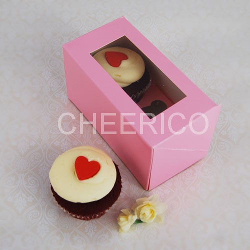 2 Cupcake Pink Window Box($1.70/pc x 25 units)